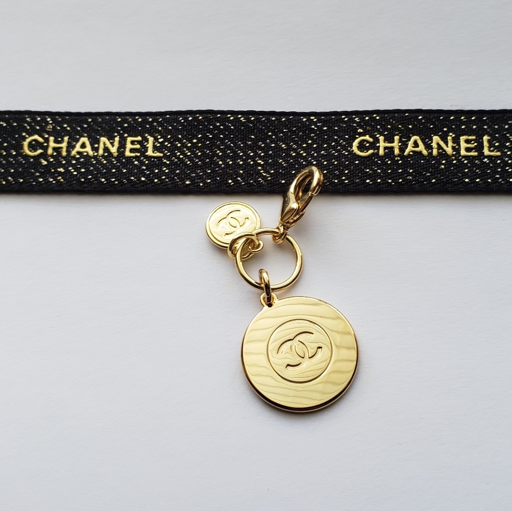 Authentic CHANEL Holiday Double Charm Pendant